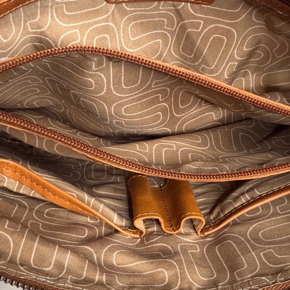 Spikes & Sparrow Brown Leather Shoulder Bag - Picture 10 of 12